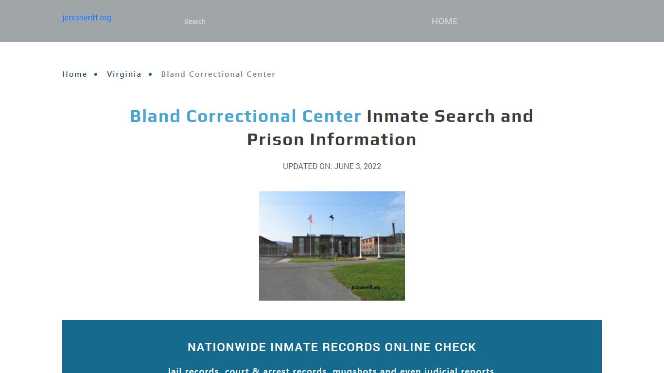 Bland Correctional Center Inmate Search, Visitation, Phone no ...